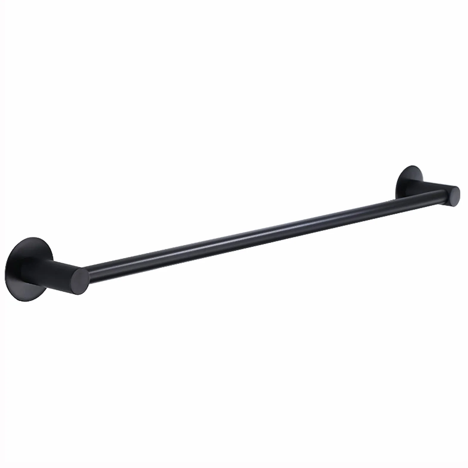Uchwyt na poręcz ze stali nierdzewnej, 100 cm, 110 cm, 120 cm, regulowany, do łazienki i kuchni, polerowane, czarne wykończenie, na ręczniki i ściereczki