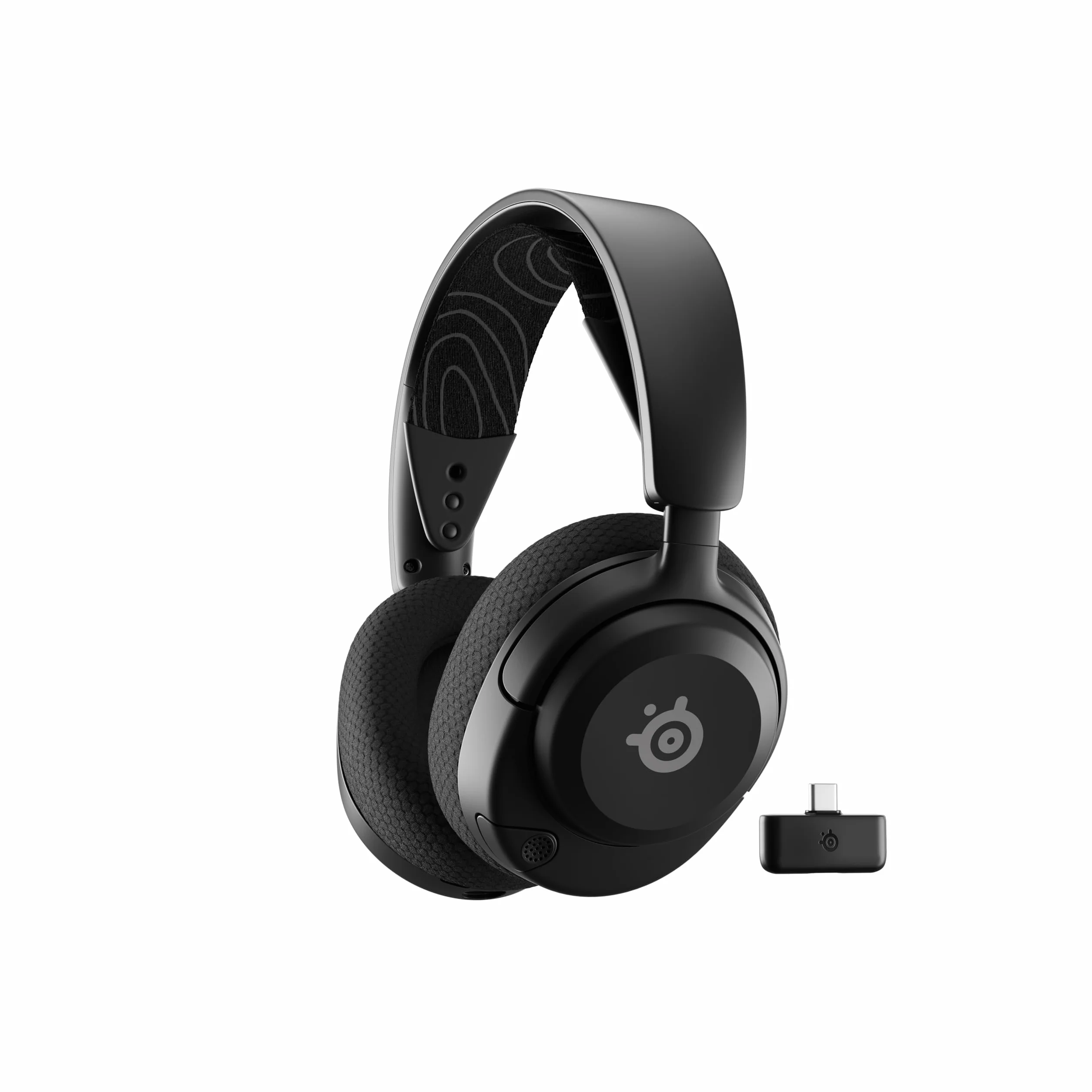 SteelSeries Arctis Nova 5 -słuchawki wi-fi do gier– neodymowe przetworniki magnetyczne– Ponad 100 ustawień wstępnych dźwięku– 60 godz baterii– 2,4 GHz lub BT– Mik.ClearCast Gen2– PC,PS5,Switch,telefon