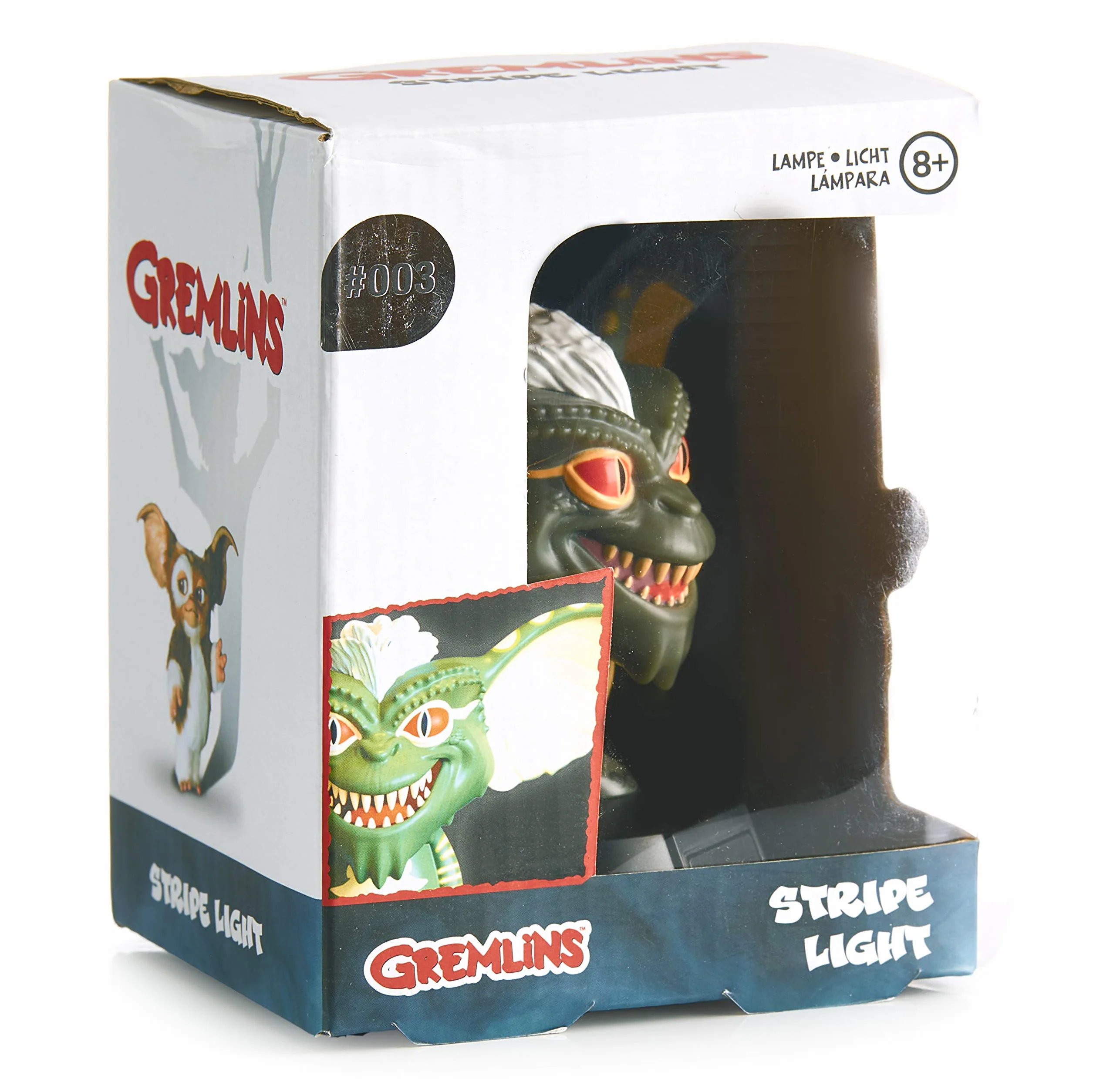 Paladone Gremlins Icon Light Gremlin lampa 3D, czarna, z nadrukiem, z tworzywa sztucznego, z diodami LED, w kartonie z okienkiem.