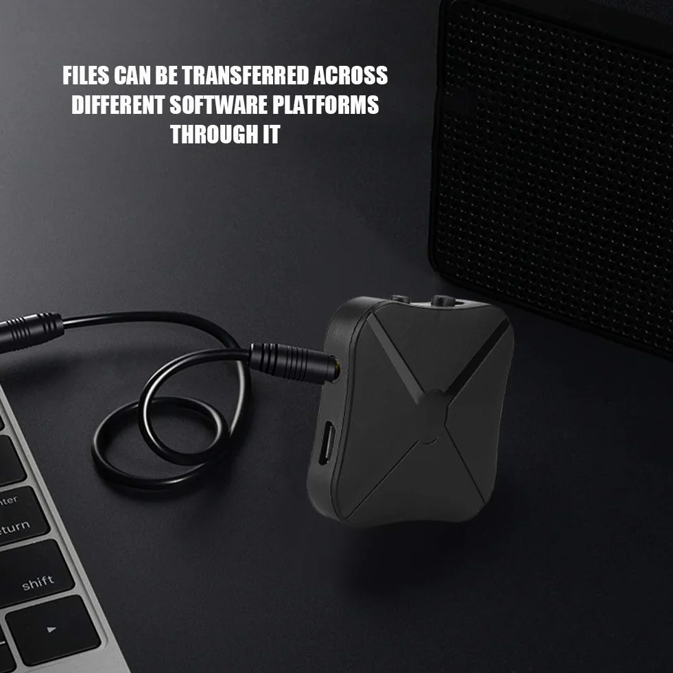 ASHATA Adapter Bluetooth Odbiornik Nadajnik audio bezprzewodowy stereofoniczny