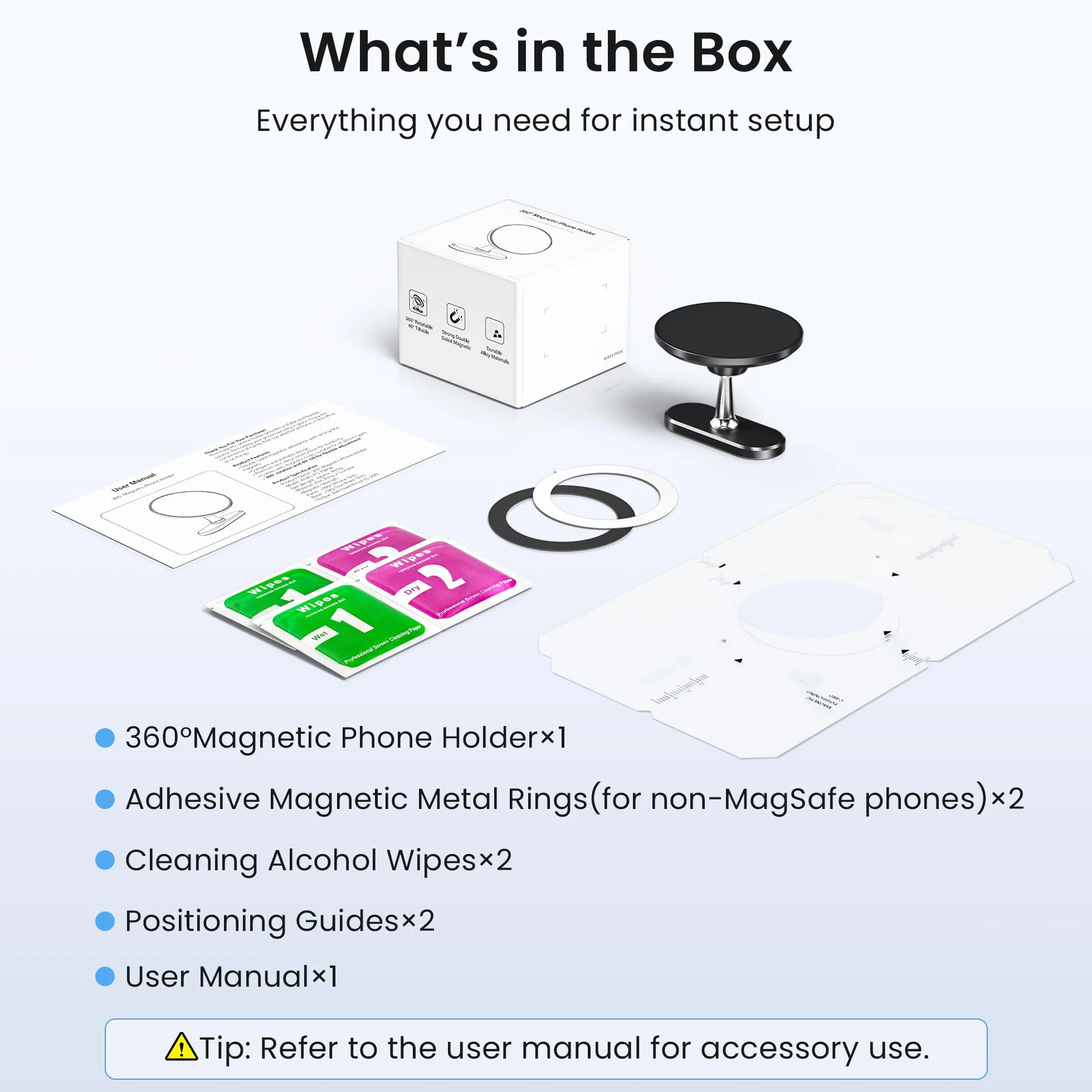Magnetyczny Uchwyt na Telefon 360° Regulowany Stojak ze Stopu Kompatybilny z MagSafe do iPhone 17 16 15 14 13 12 Smartfonów