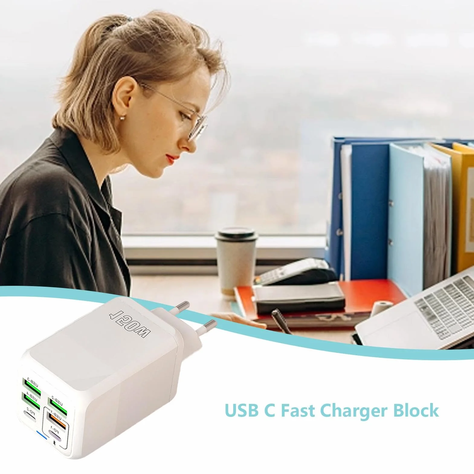 Adapter kostkowy USB 150 W szybkie ładowanie koncentrator MultiUSB