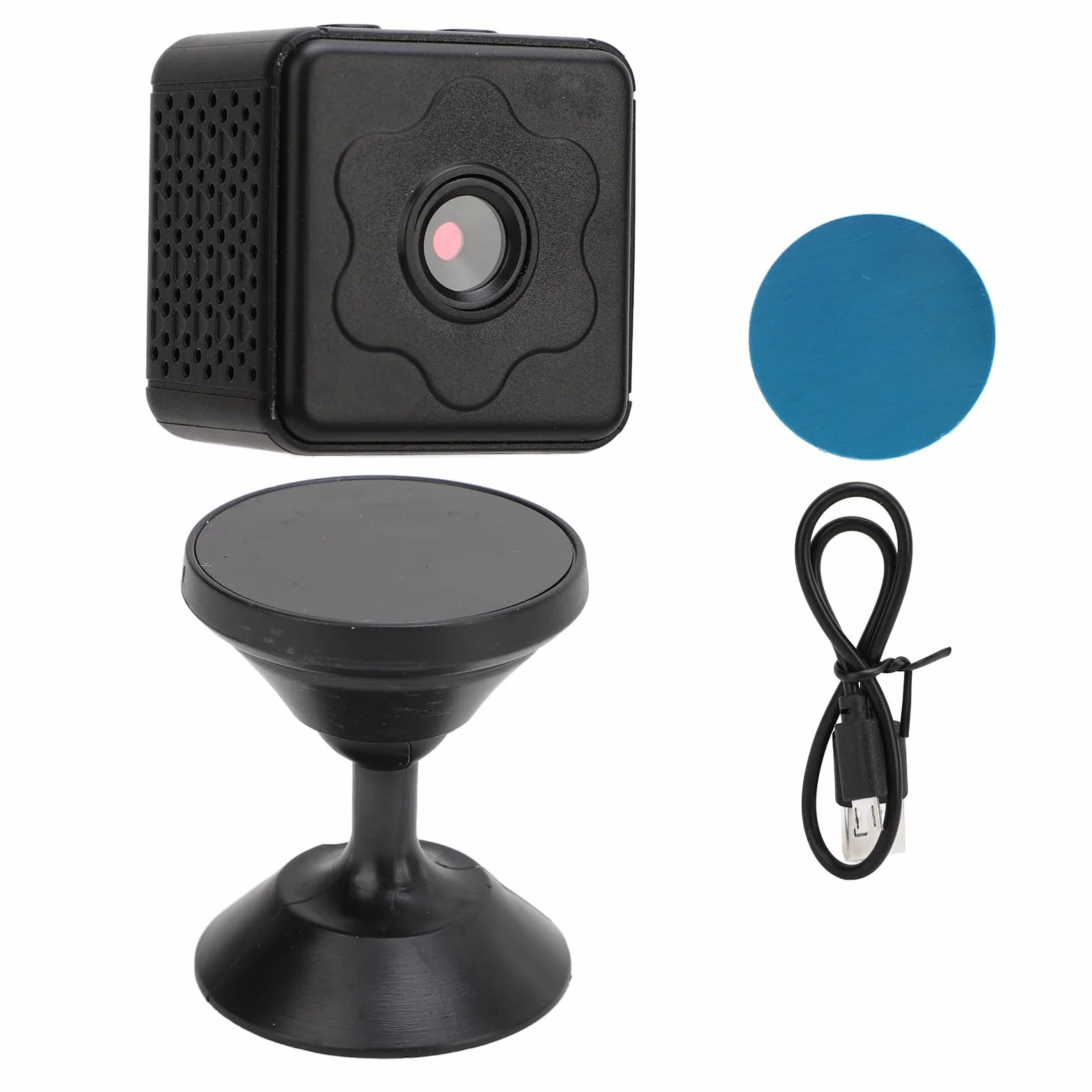 Ukryta Kamera Szpiegowska, Mała Kamera Bezprzewodowa Wi-Fi 1080P z detekcją Ruchu, Noktowizor, Rozmowa Dwukierunkowa, montaż Magnetyczny, Wideo w Pętli, Wideo Szerokokątne,