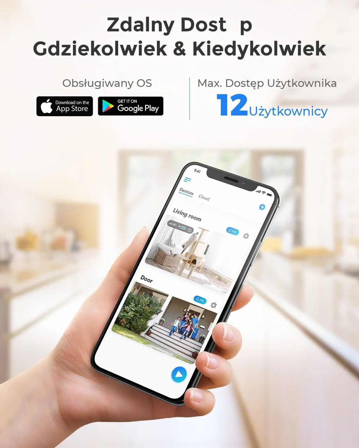 Reolink 8-kanałowy Zestaw do monitoringu CCTV 5MP PoE z dyskiem twardym 2 TB NVR i 4X 5MP 2,5 razy 1080P Zewnętrzne kamery IP PoE, Noktowizja 30m, RLK8-520D4-5MP