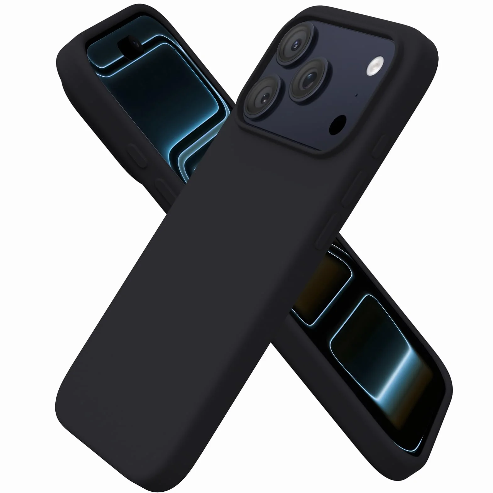 ORNARTO Etui iPhone 17 Pro 6,3 cala silikonowe czarne