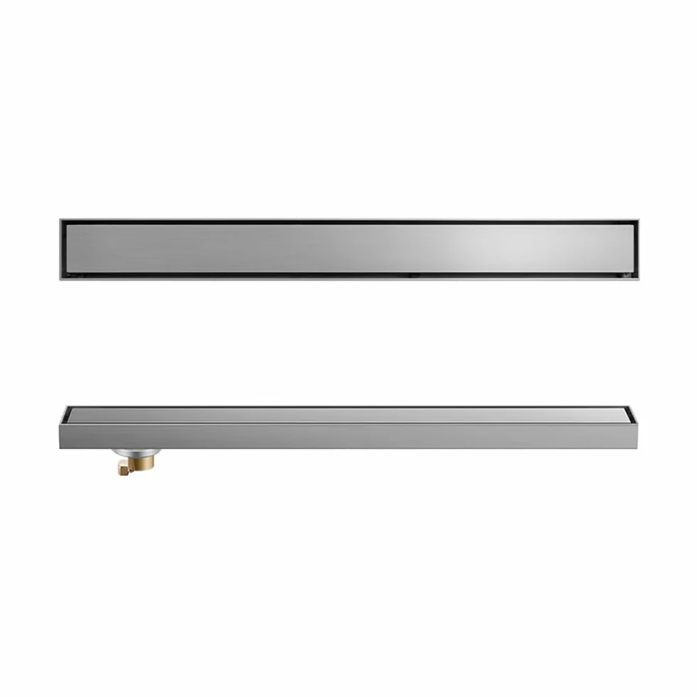 304 inless stalowy liniowy odpływ prysznicowy szczotkowane srebro z płytkami rt panel 120 cm wykop podłogowy odpływ do łazienki i balkonu boczny wylot projekt