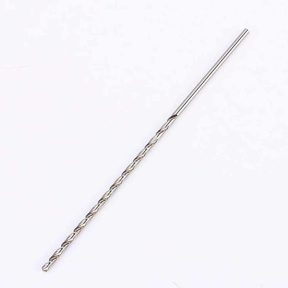 Bardzo długie wiertło 3 mm, wiertło spiralne HSS 160 mm HSS z prostym chwytem, wiertło spiralne z prostym chwytem do drewna