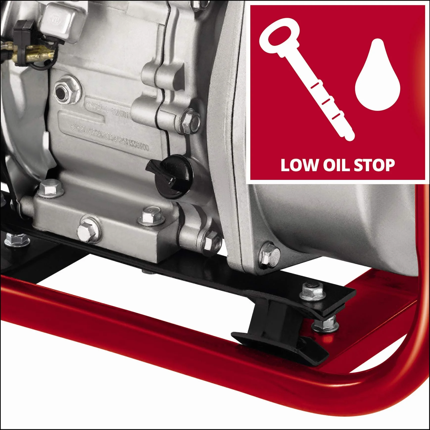 Einhell GC-PW 46 pompa spustowa (4,6 kW, 4-suwowy silnik, maksymalnie 23000 litrów na godzinę, zbiornik o pojemności 3,6 litra, sprzedawany z adapterami przyłącza do węża/łącznika gwintowanego AG)