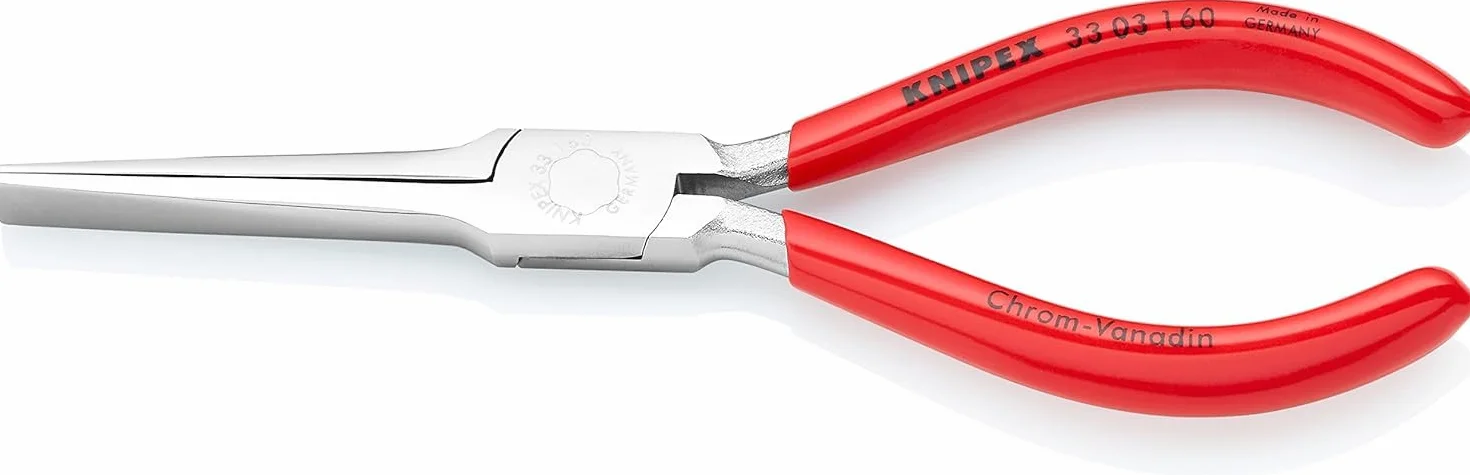 KNIPEX Szczypce chwytające typu "kaczy dziób" chromowany z tworzywa sztucznego, powlekane 160 mm, 33 03 160