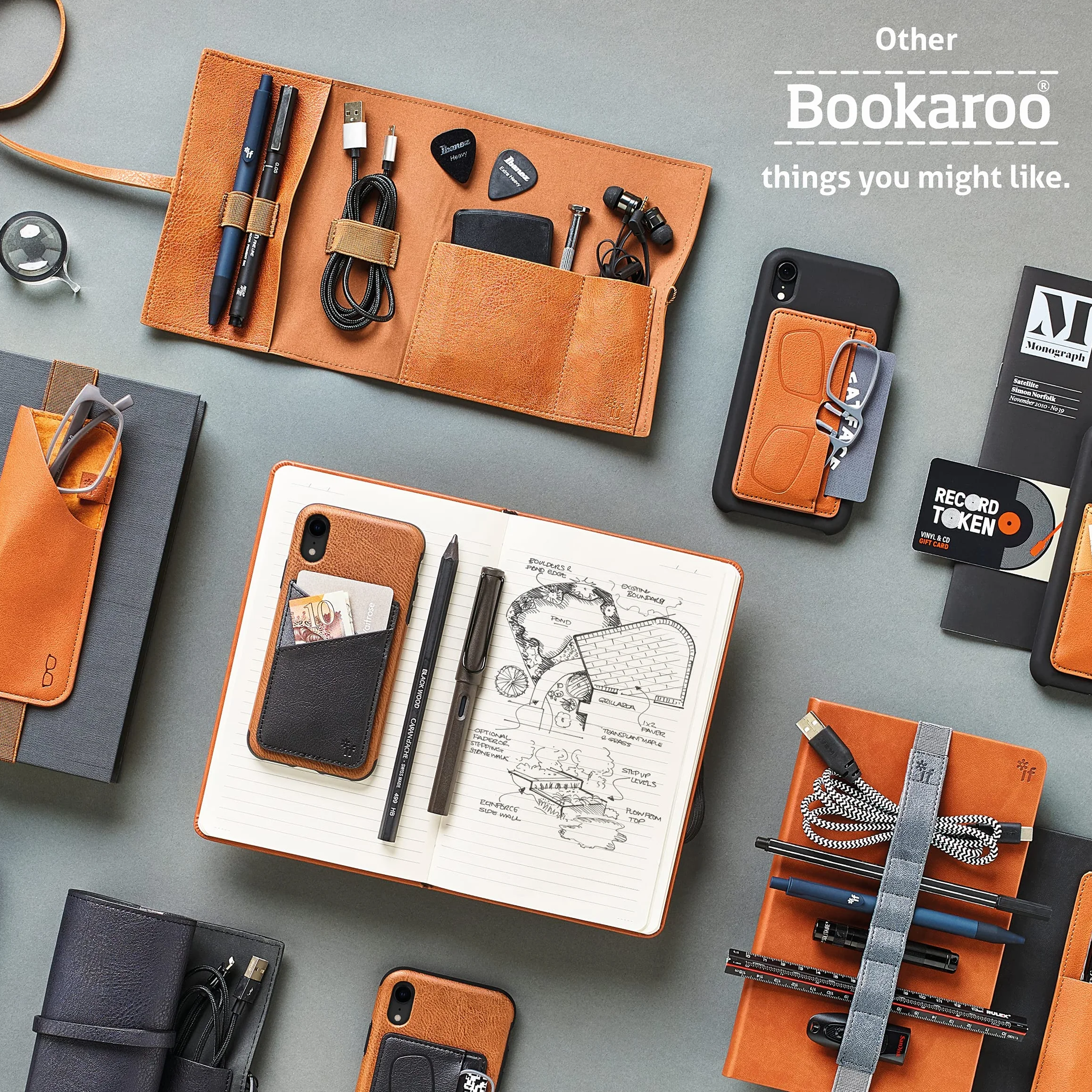 Bookaroo Books & Stuff Pouch Navy