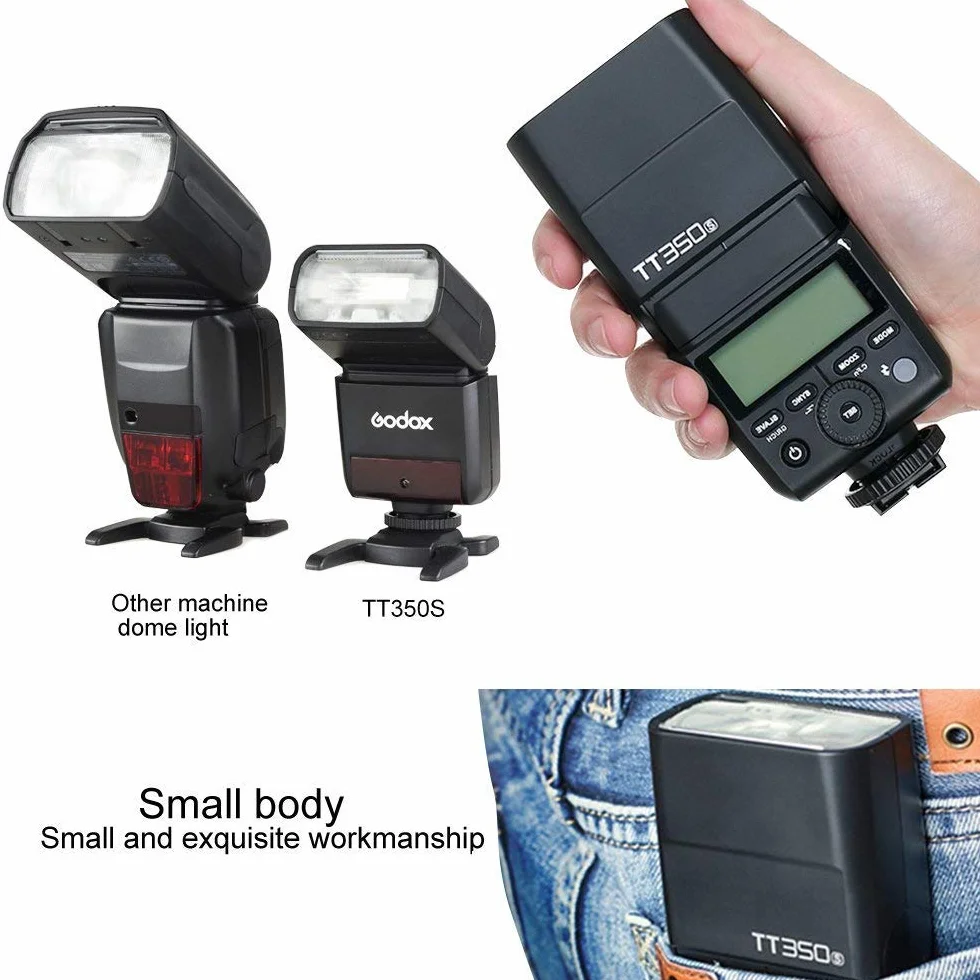 Godox TT350s 2.4G HSS TTL II lampa błyskowa GN36 Speedlite do Sony A7R A6300 A6000