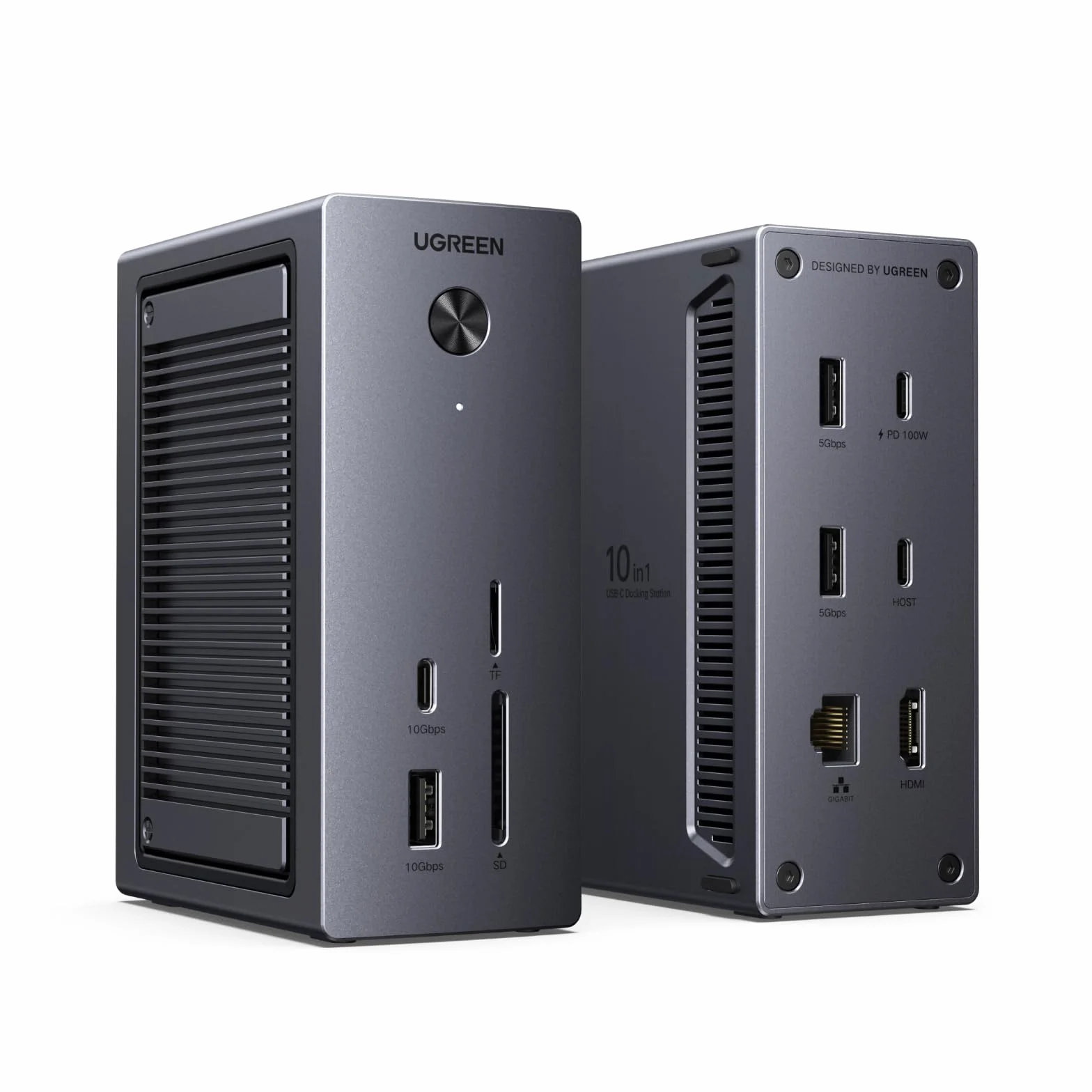 UGREEN Revodok Pro 110 Stacja dokująca M.2 NVMe 4K HDMI 10 Gb/s SD/TF 3.0 RJ45 100 W PD