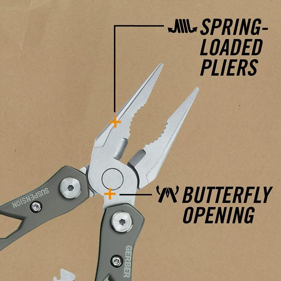 Gerber Narzędzie wielofunkcyjne z nylonową osłoną i 12 funkcjami, Suspension Multi-Tool, 1003720
