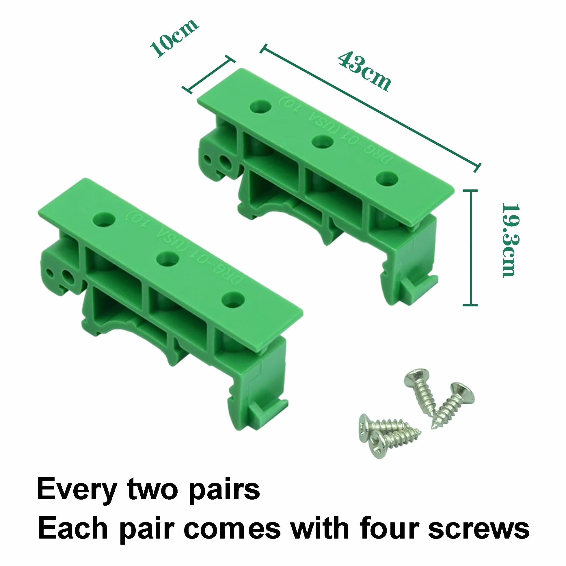 20 sztuk (10 zestawów) szyn montażowych PCB, adaptery z tworzywa sztucznego, zestaw adapterów z 40 śrubami do zabezpieczania i trzymania płytek drukowanych lub elektronicznych urządzeń