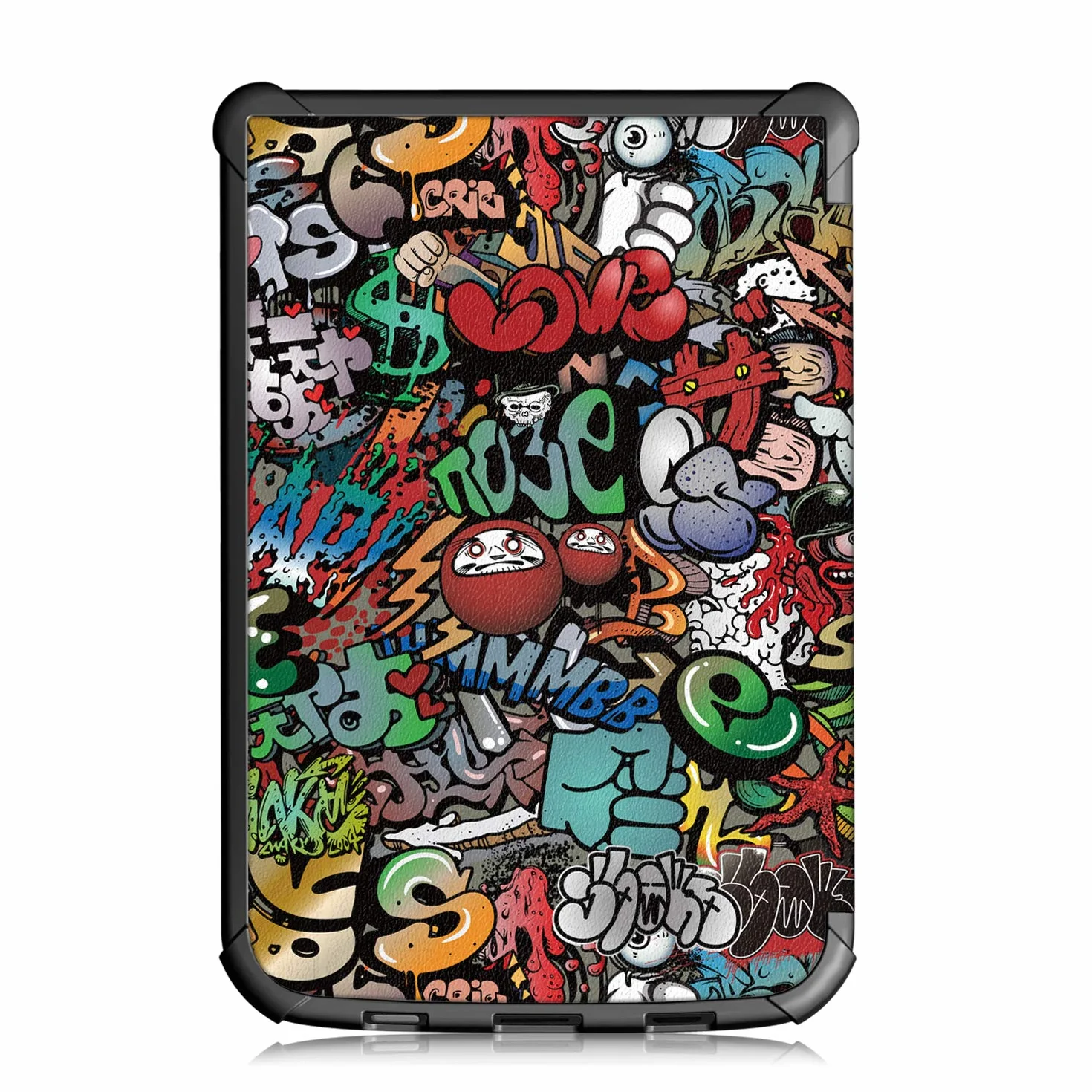 Etui z klapką ze skóry PU do Pocketbook Touch Lux 5/Touch Lux 4/Touch HD 3/Basic 4/Basic lux 3/Basic Lux 2/Colour z funkcją automatycznego wygaszenia/budzenia