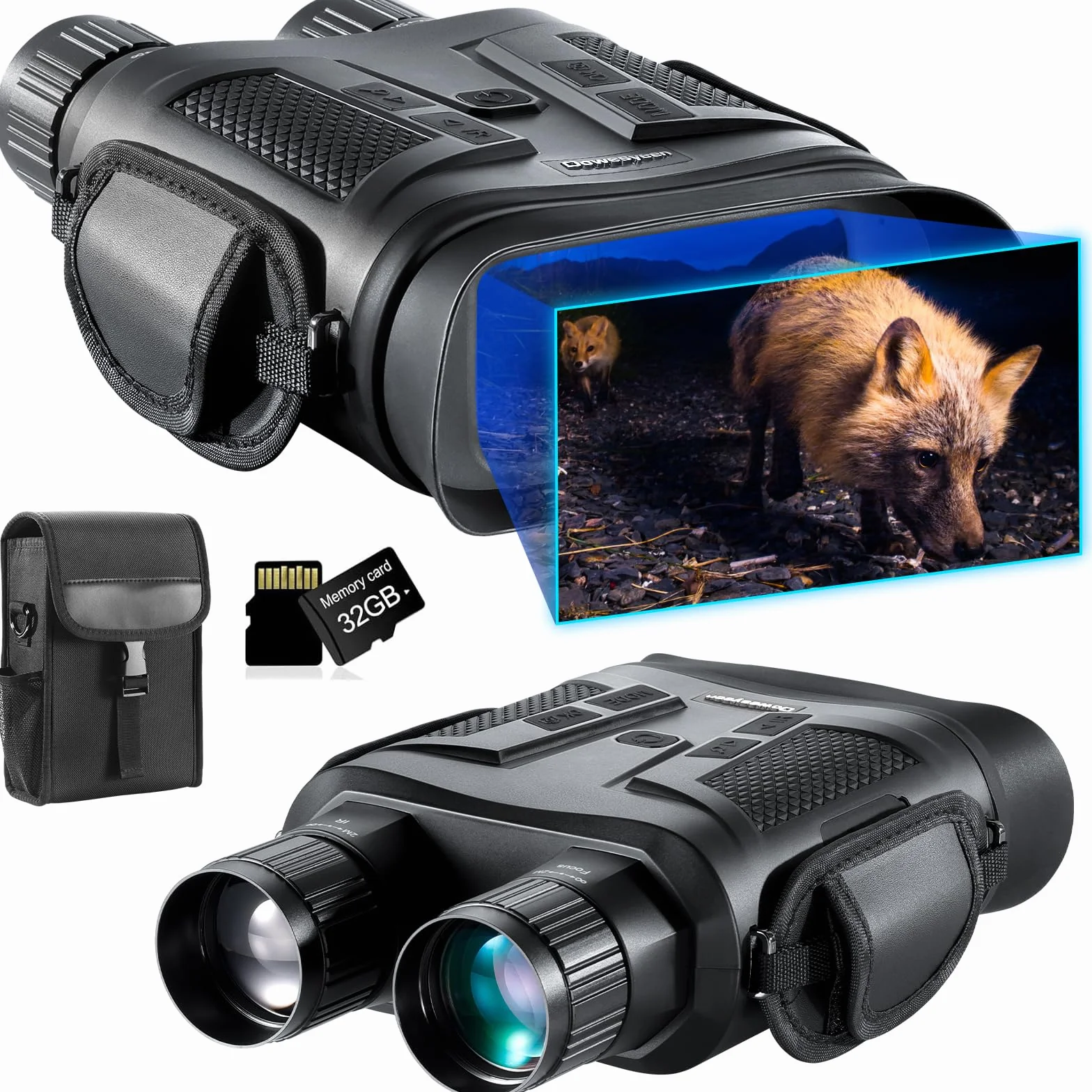 HD Cyfrowa Lornetka Noktowizyjna 7000 mAh 5x Zoom Duży Ekran TFT LCD