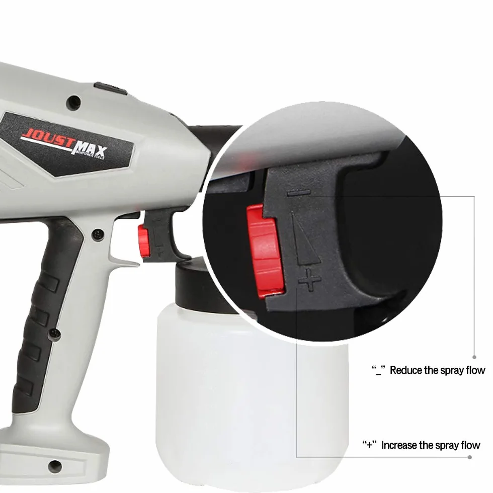 Fayelong Elektryczny 220V 400-600W Pistolet natryskowy do ciast czekoladowych maszyna do piaskowania 800 ml odłączany opryskiwacz (600W)