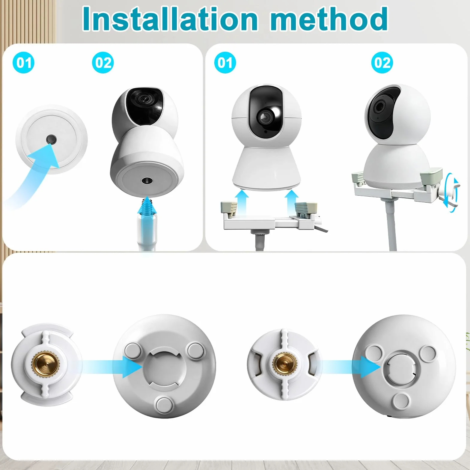 Uchwyt na kamerę 40 cm kompatybilny z HelloBaby GHB Philips Avent elastyczny
