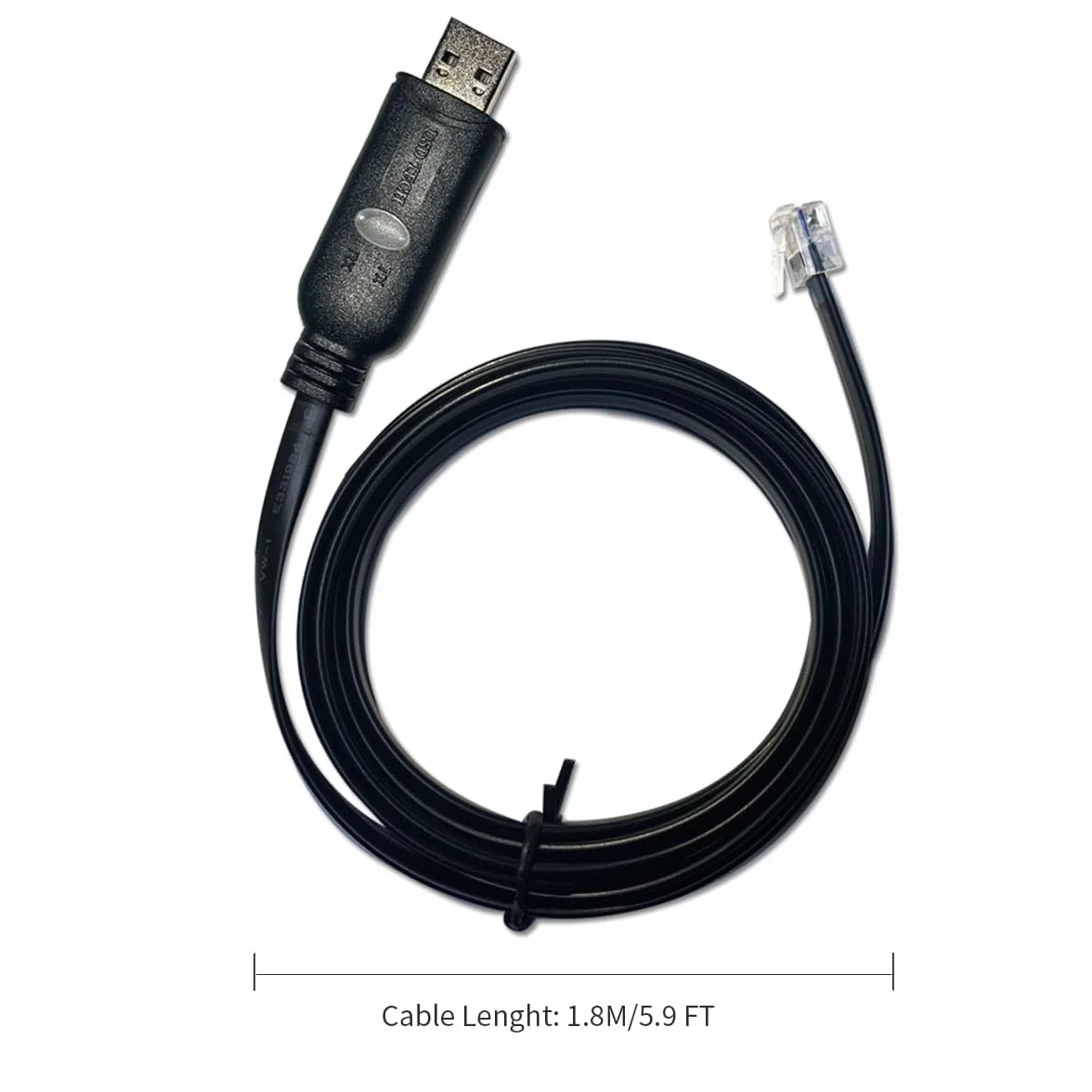 DSD TECH SH-RJ12C Kabel szeregowy USB-RJ12 6P4C RS232 do APC PDU ATS(5.9FT/1.8M)