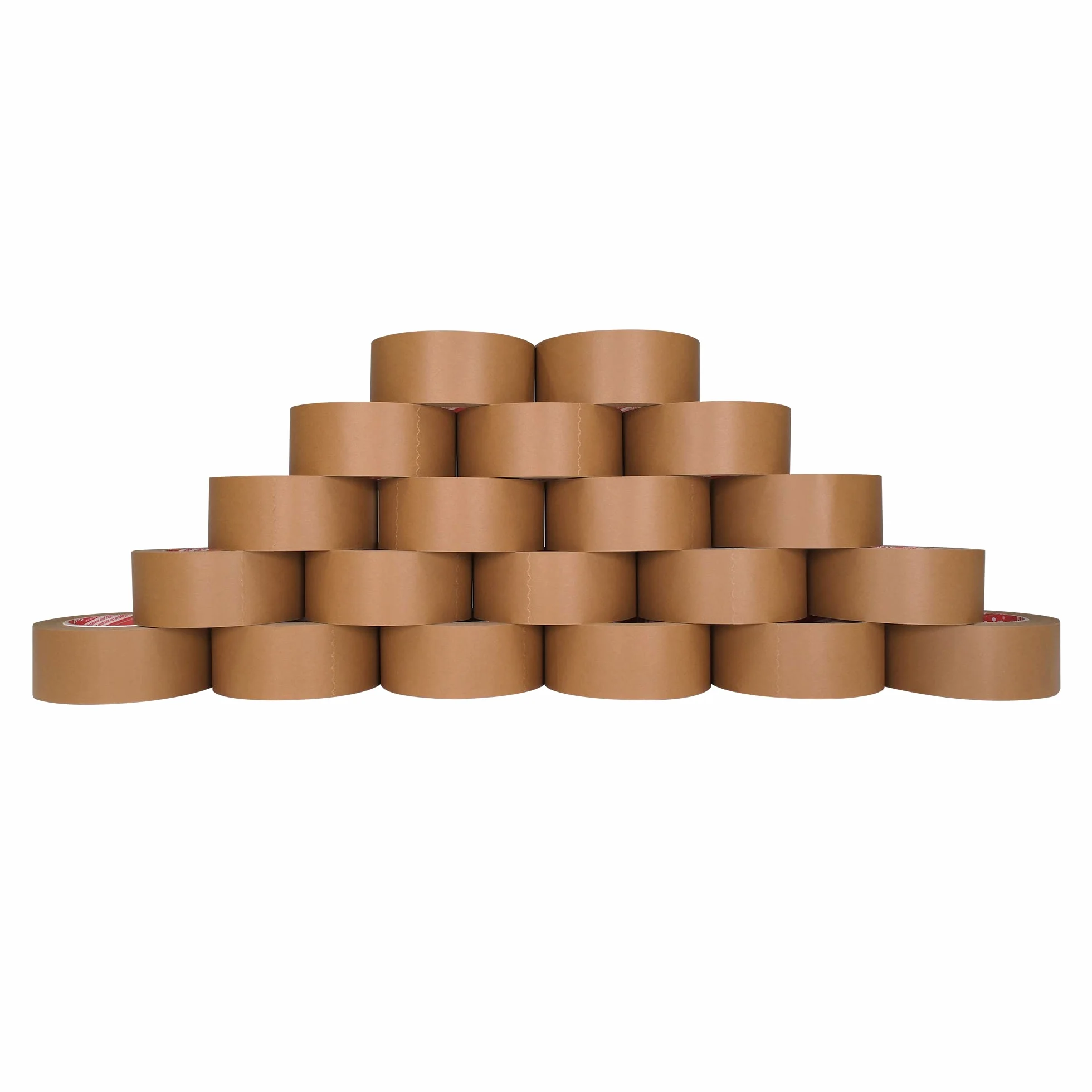 kip 20 rolek papierowej taśmy do pakowania 48 mm x 50 m – mocna, przyjazna dla środowiska taśma klejąca z papieru typu kraft – składa się z 60% naturalnych surowców i 30% włókien pochodzących z