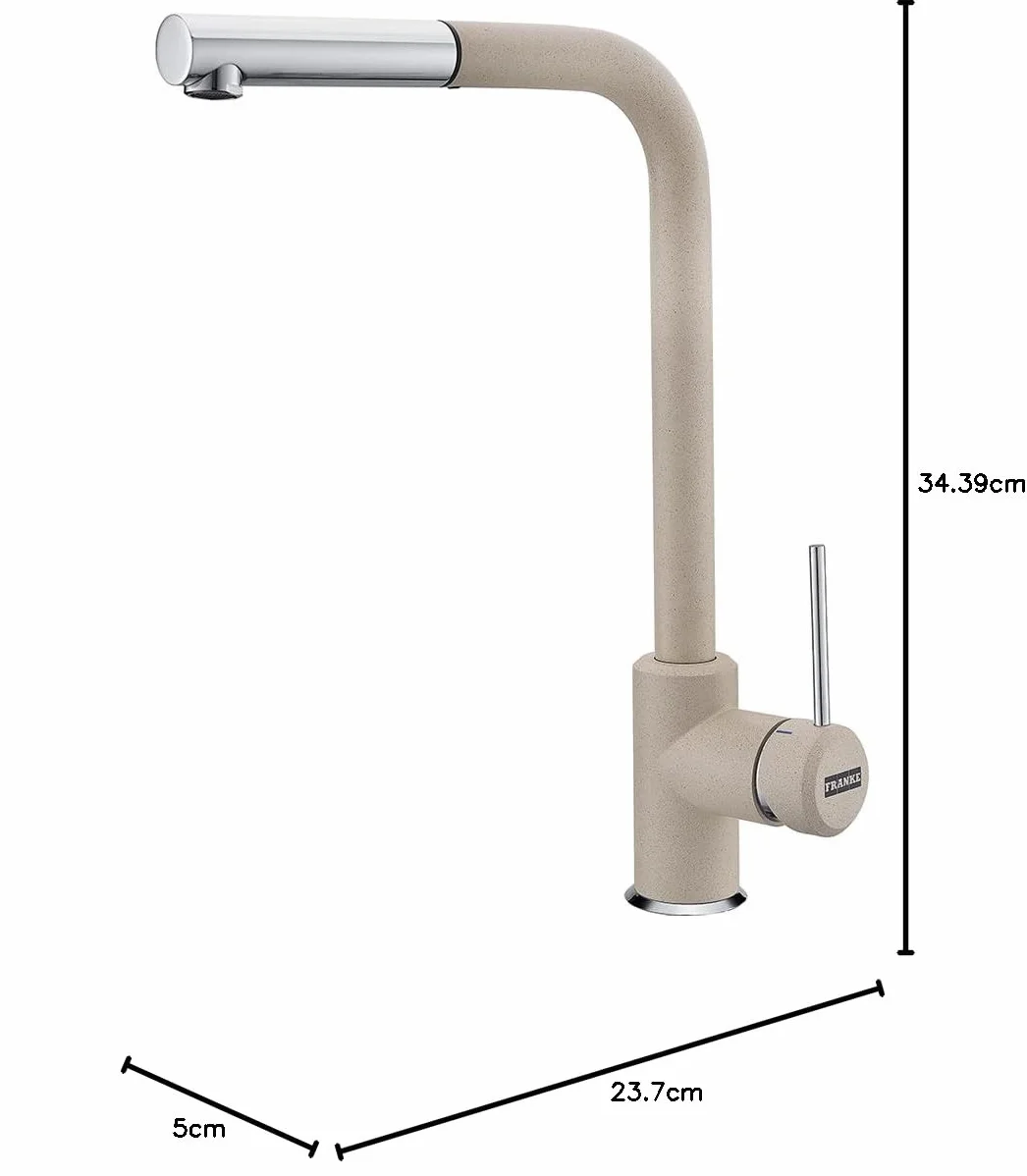 Franke Sirius Side bateria kuchenna 115.0476.821, chrom/orzechowy brąz