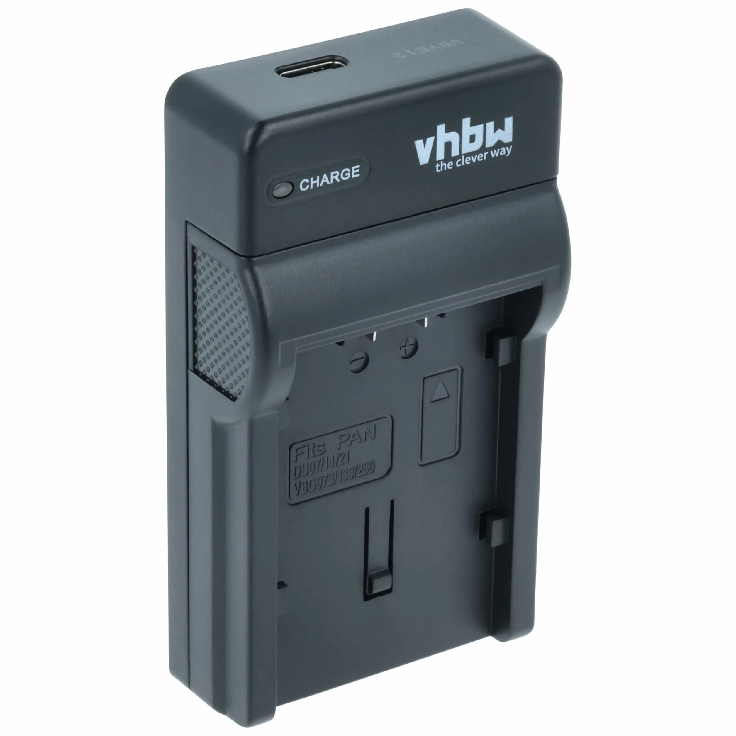 vhbw Ładowarka USB kompatybilna z Panasonic SDR-H60, SDR-H80, SDR-H90, VDR-D100, VDR-D150, VDR-D160, VDR-D220, VDR-D250, VDR-D300 aparat cyfrowy
