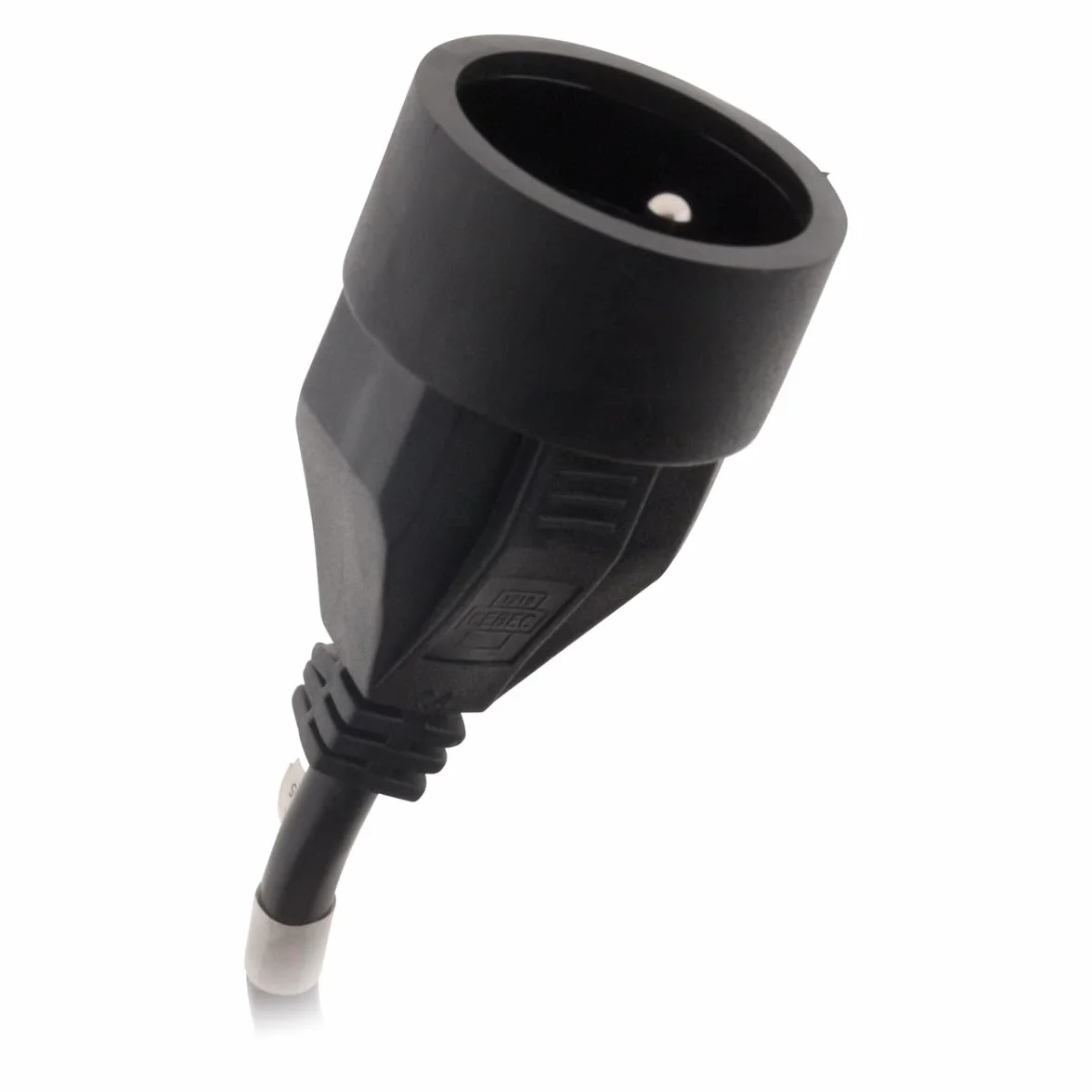 Zenitech Przedłużacz 16A 2P+T HO5VV-F 3G1,5mm² Czarny 3m