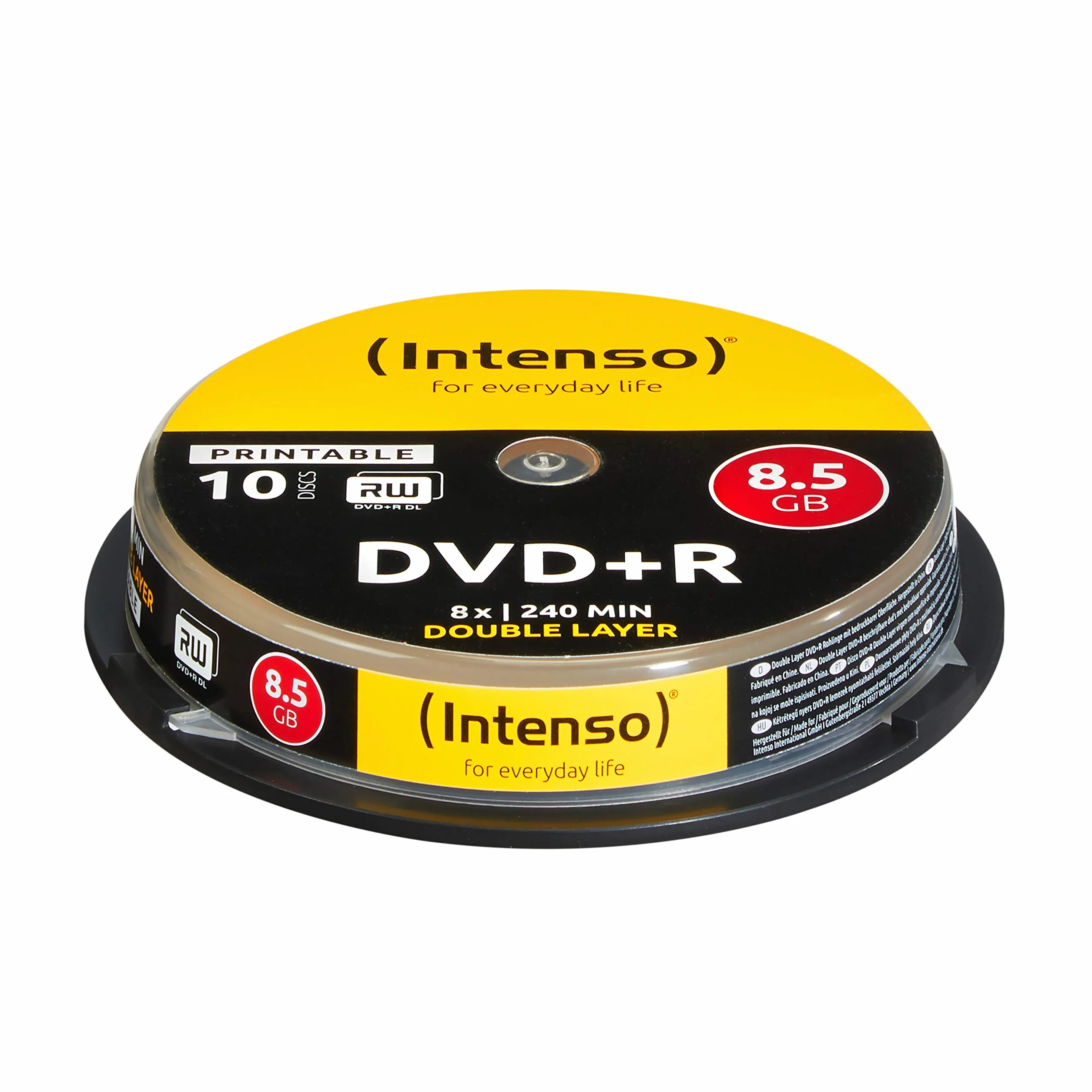 Intenso DVD+R 8x Dual Layer Printable 10-pak