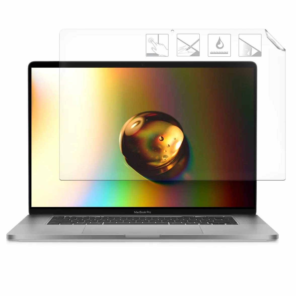 kwmobile Ochraniacz ekranu kompatybilny z Apple MacBook Pro 16" (2019) A2141 - ochraniacz ekranu, matowa, antyodblaskowa folia wyświetlaczowa