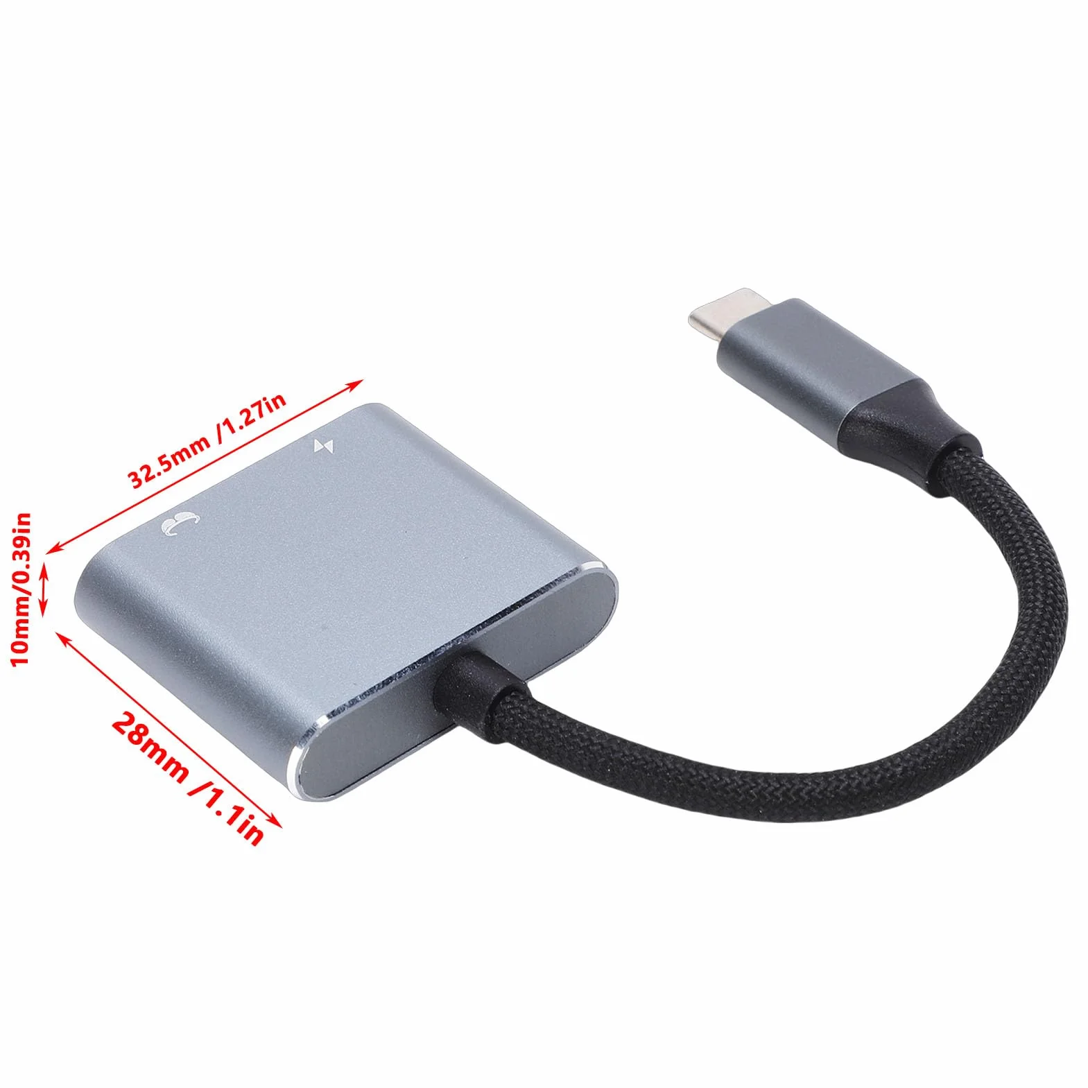 Adapter USB C na AR, Szybkie ładowanie PD 100 W, 4K 60 Hz HD z transmisją
