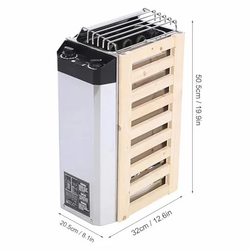 3KW Typ Kontroli Wewnętrznej Piec do Sauny ze Stali Nierdzewnej Narzędzie Grzewcze Sauna 220V
