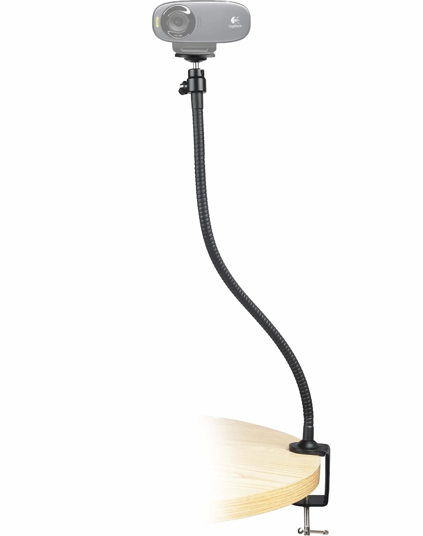 Uchwyt kamery internetowej Logitech C270 C310 C270i Brio 4K Brio 500 Brio 300 Brio 100 magnetyczny zaciskowy 64 cm