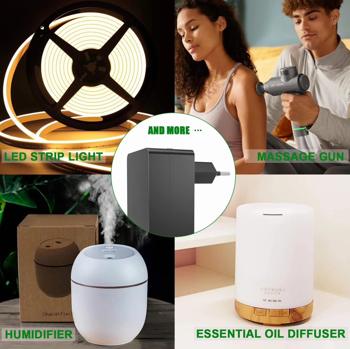 Zasilacz sieciowy 24 V, 1,5 A, 100~240 V, DC 24 V, 1,5 A, 24 VDC, 1500 mA, 1000 mA, 800 mA, 600 mA, 400 mA, 200 mA, adapter do taśm LED, kamer monitoringowych