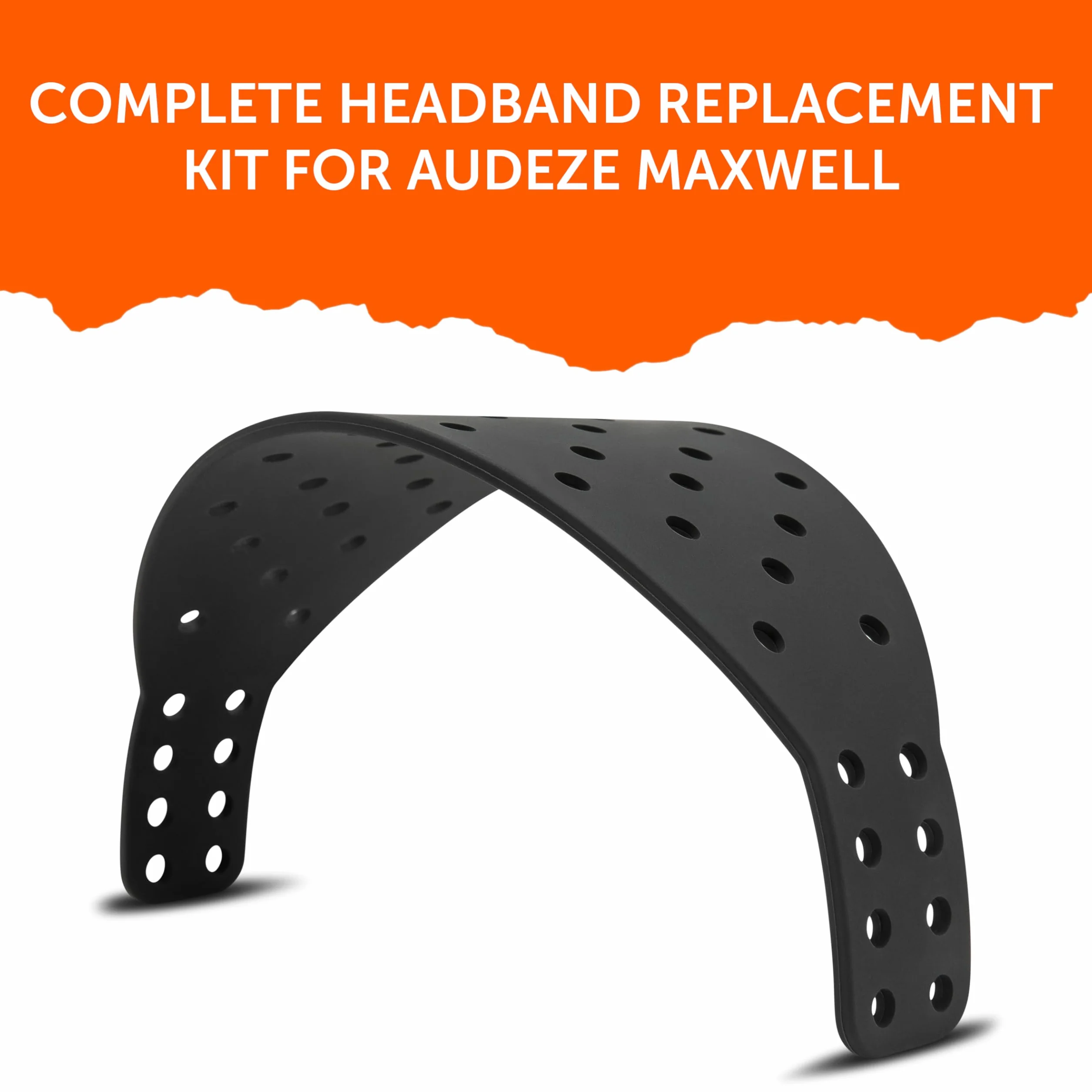 Wicked Cushions Maxwell WC HeadbandZ XL Silikonowy Pałąk Kompatybilny z Audeze Maxwell 1 i 2 Czarny