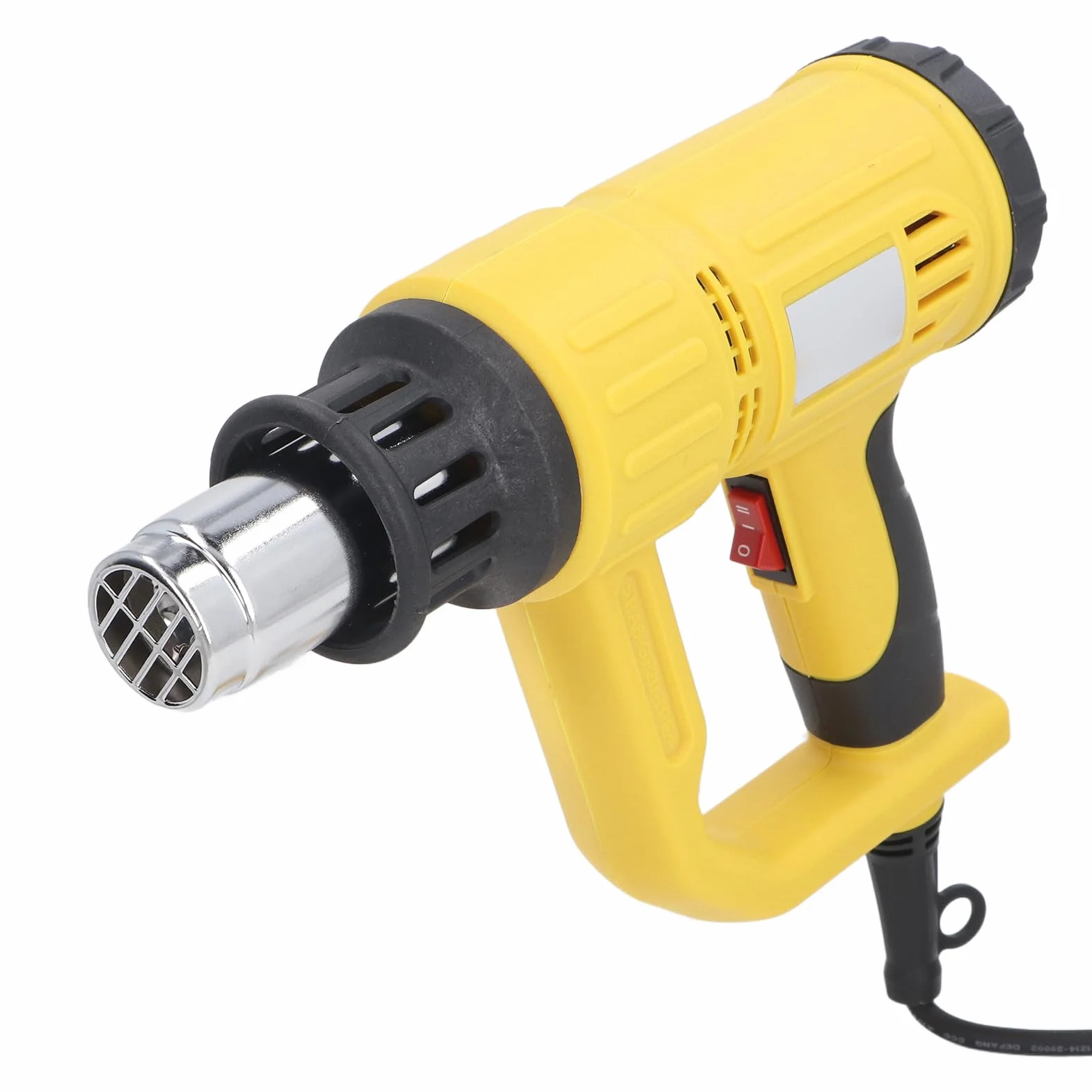 Zestaw opalarki o mocy 1800 W - Ręczny palnik grzewczy o zmiennej temperaturze 50-600 stopni Celsjusza - Ustawienia przepływu powietrza 300 l i 500 l - 4 dysze do usuwania farby