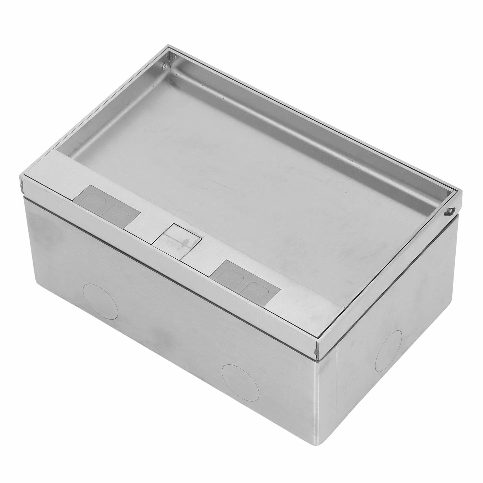 Generic Wodoodporny Zestaw Wpuszczanych Podłogowych Pudełek Wylotowych ze Stali Nierdzewnej do Marmuru z Bezpiecznym Uszczelnieniem, Materiałem Odpornym na erozję do Biur i Majsterkowania