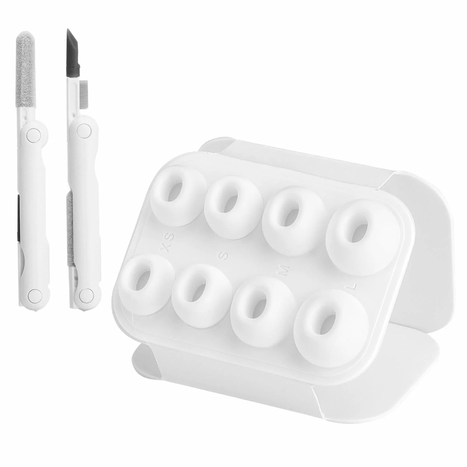 Silikonowe końcówki douszne kompatybilne z AirPods Pro, XS/S/M/L, zestaw 4 pary z redukcją szumów