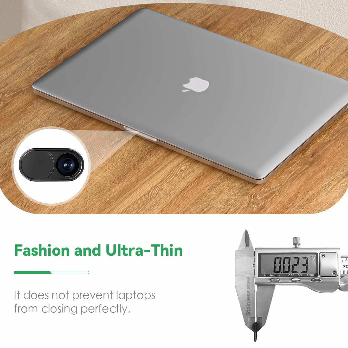 CloudValley Metalowa osłona kamery internetowej 0,6 mm ultra cienka akcesoria do laptopa MacBook Pro MacBook Air iPad Air telefonu komórkowego tabletu Mac PC 2