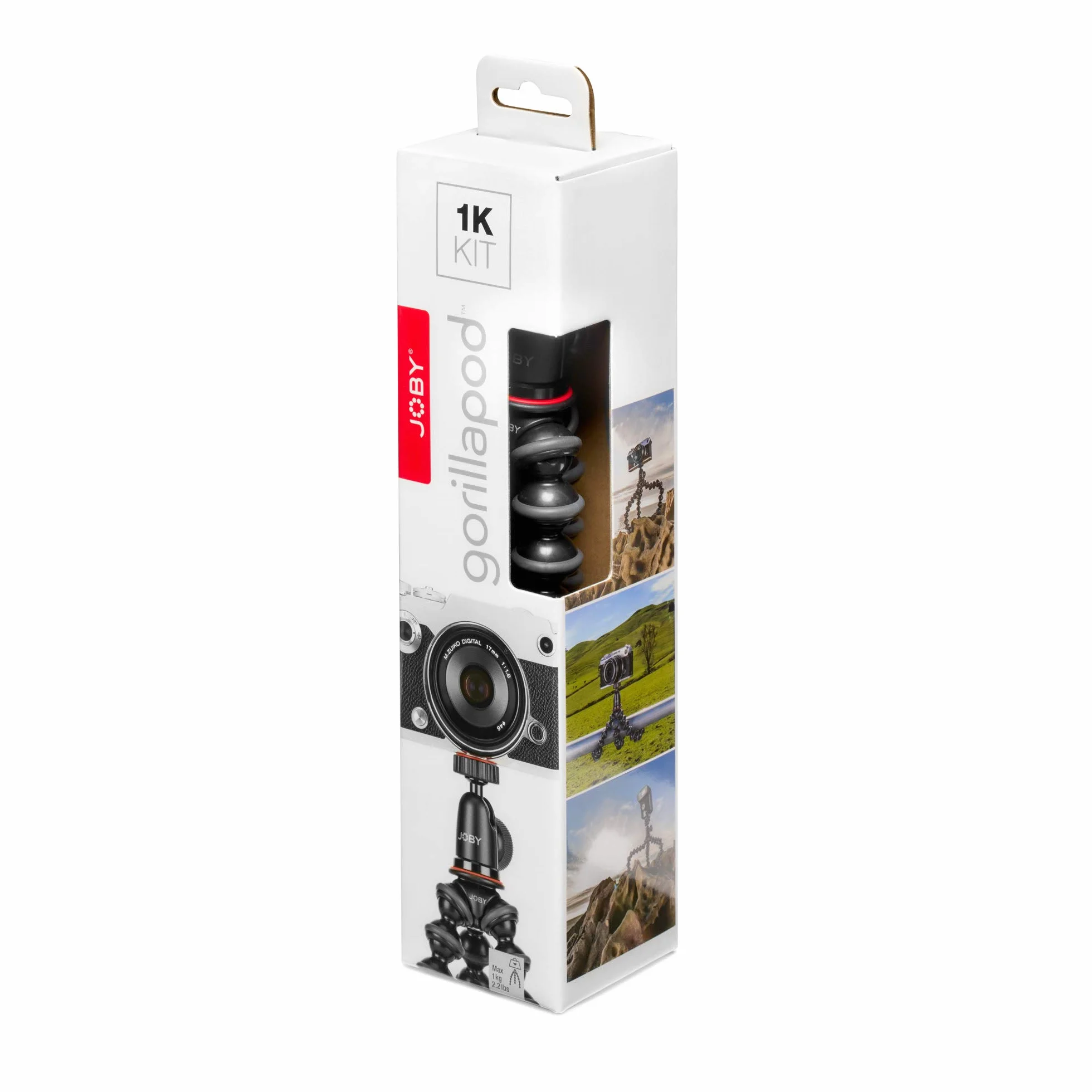 Joby GorillaPod 1K Statyw Kompaktowy z Głowicą Kulową, Czarny, 50 x 50 x 250 mm