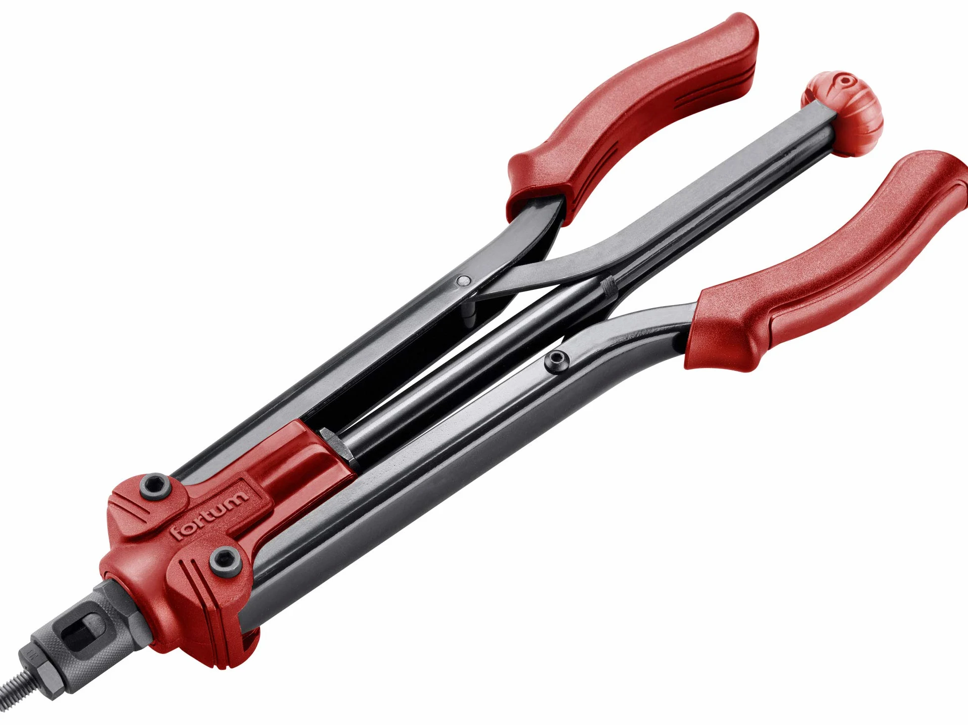 Ręczna nitownica do nitonakrętek z gwintowanymi nitkami I szczypce do nitonakrętek na nitmuttern M3-M12 z aluminium, mosiądzu, stali i stali nierdzewnej I 39 cm długości, mocna nitownica ze