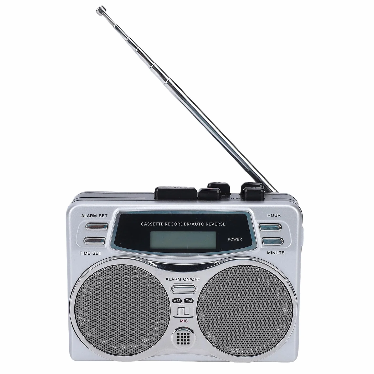 Bewinner Magnetofon Kasetowy Retro Radio AM FM z Wbudowanym Głośnikiem Nagrywanie