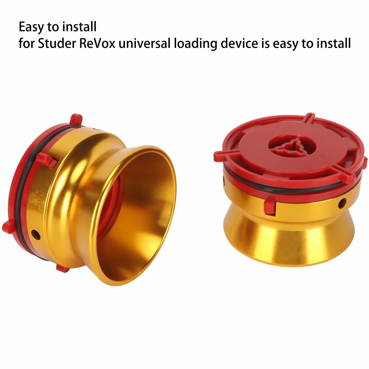 Adapter Piast Nab 10-calowa Szpula Polerowane Aluminium Uniwersalne Akcesoria do Magnetofonów Szpulowych dla Studer Akai Złoto