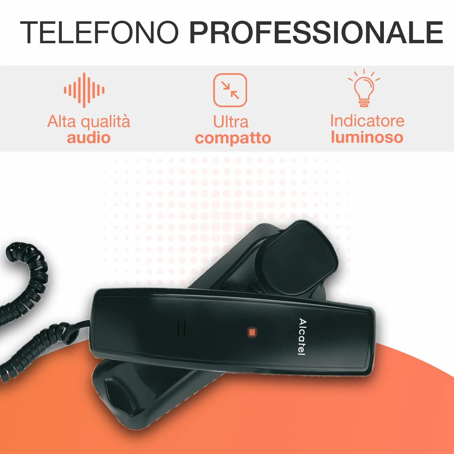 Alcatel Temporis 10 dark bezprzewodowy telefon analogowy