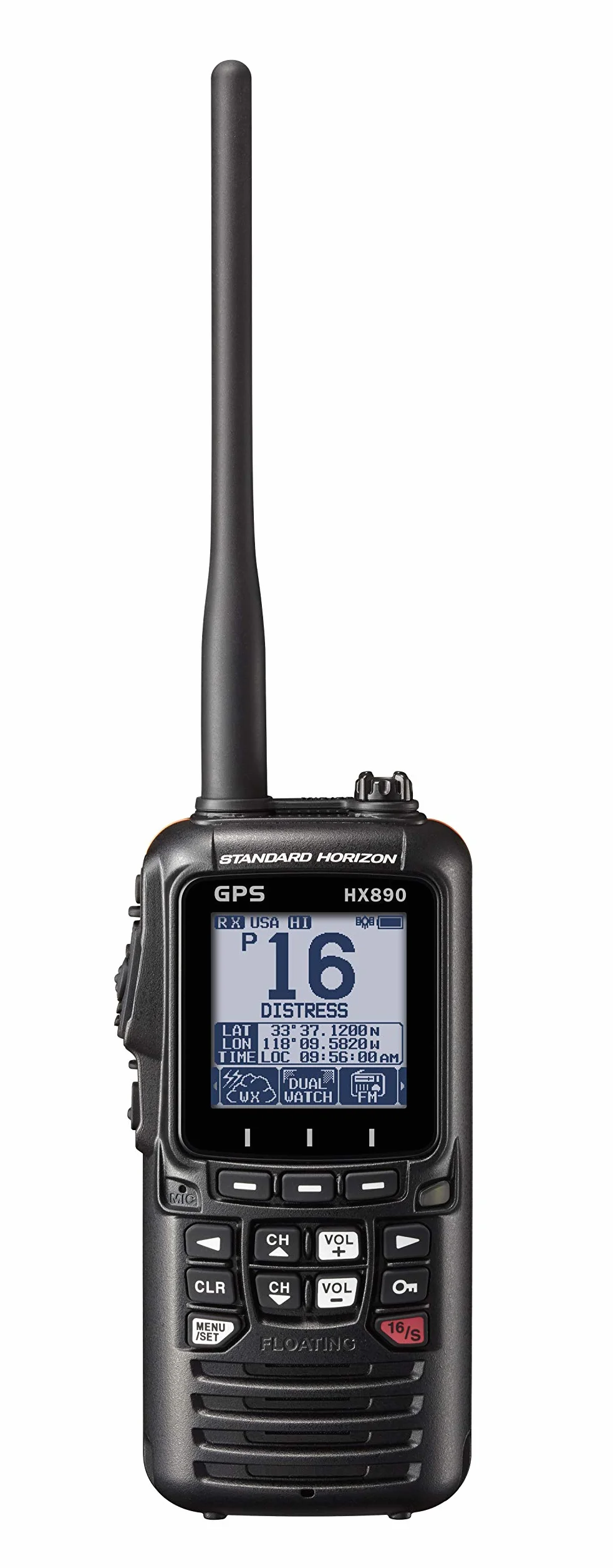 Standard Horizon Przenośny VHF HX890E Czarny