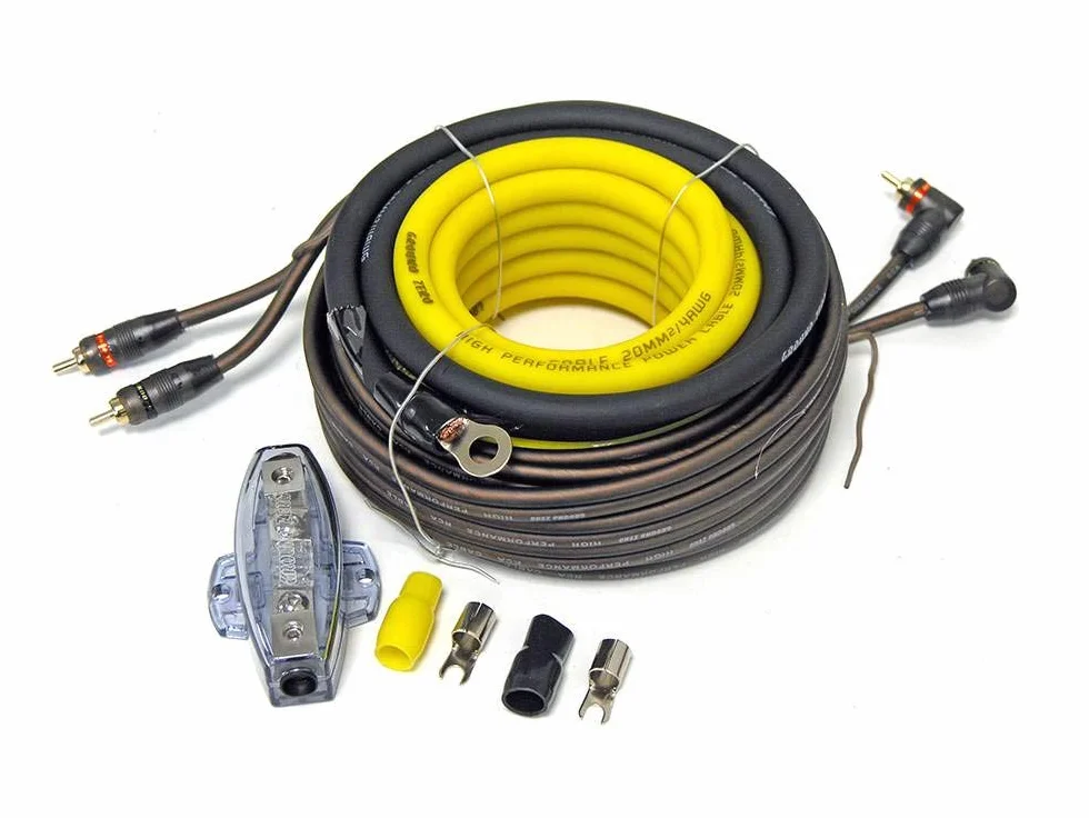 Ground Zero GZPK 20X-II zestaw okablowania 4 AWG