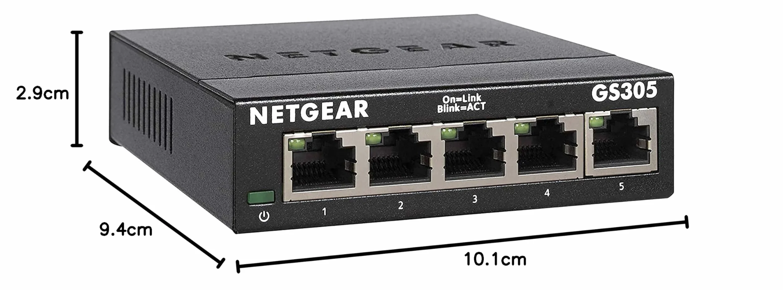 NETGEAR GS305 5-portowy przełącznik sieciowy gigabitowy LAN Ethernet