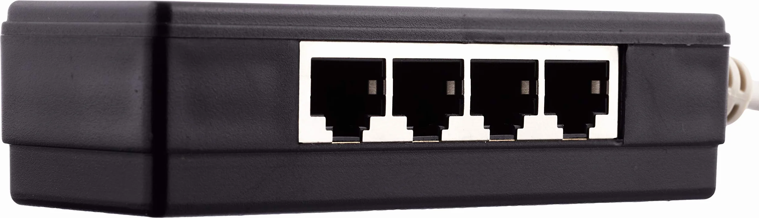 LogiLink MP0032 RJ45 4-portowy rozdzielacz czarny