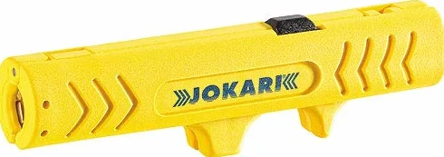Jokari Nóż do kabli 28H Standard (ostrze hakowe, do ściągania izolacji z kabli okrągłych 8-28 mm, regulowana głębokość cięcia, trwałe) 460277