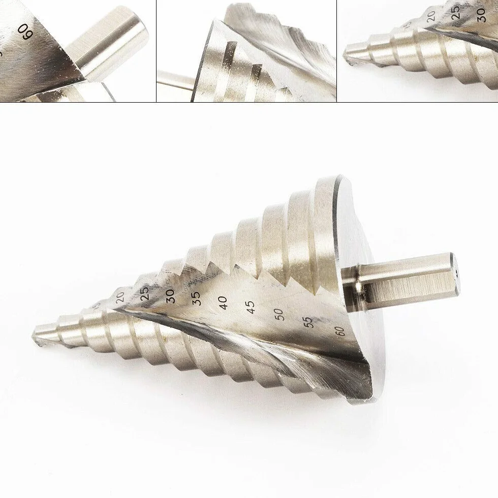 6-60 mm HSS wiertło stożkowe wiertło stopniowe wiertło stożkowe wiertło do metalu do płytek żelaznych płyta PCW płyta izolacyjna itp