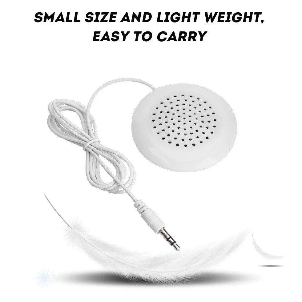 Głośnik Bluetooth w Poduszce Mini Biały ABS 3,5 mm Stereo Przenośny